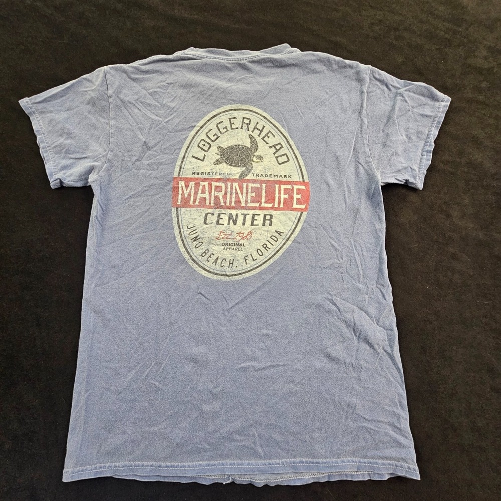 Loggerhead Marinelife Juno Beach FL Blue Short Sleeve T-Shirt Youth L